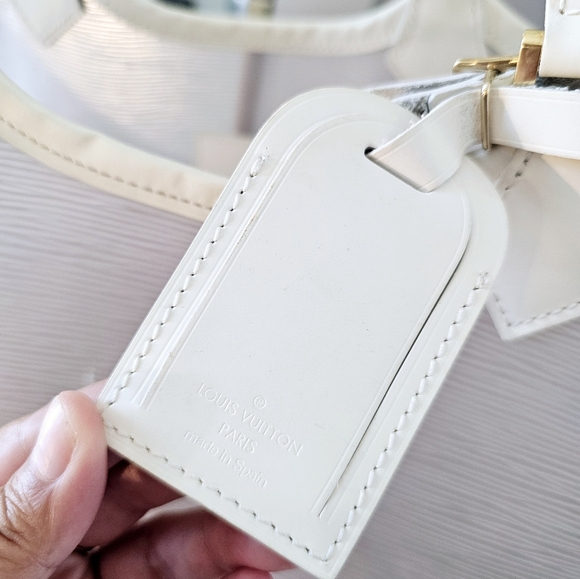 🤍EUC Auth Louis Vuitton Epi Vinyl & White Leather Plage Lagoon Bay Tote🤍 - Picture 3 of 15